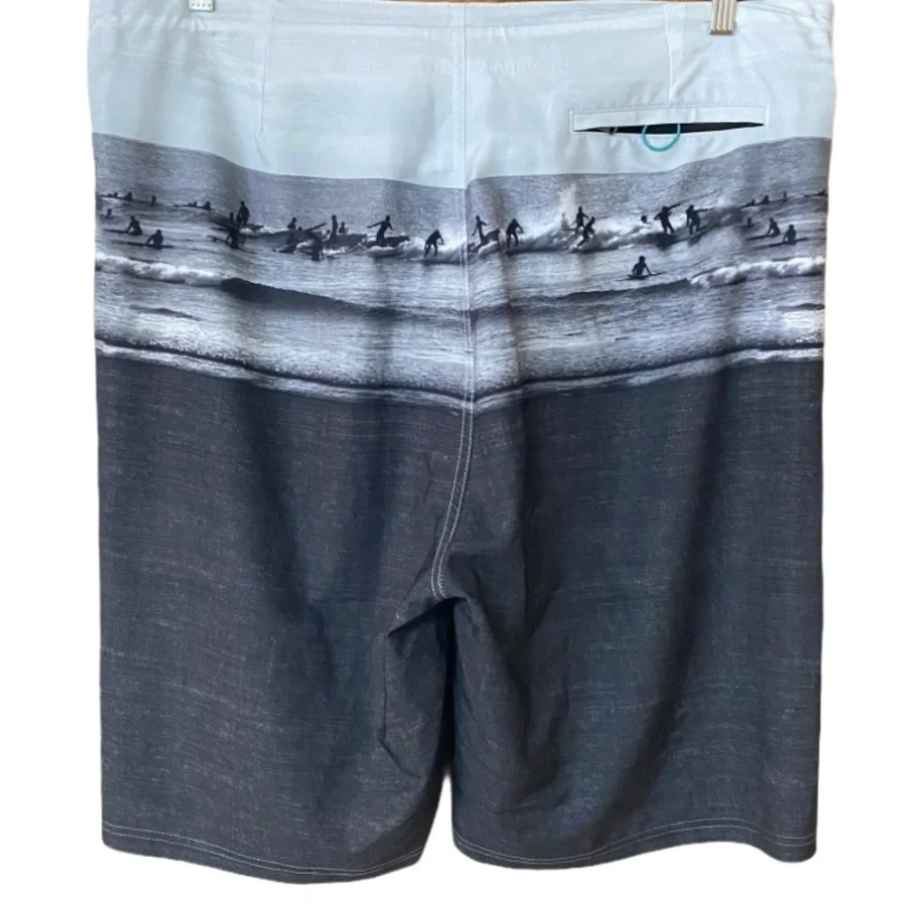 Old Navy California surfers up grayscale swim 40